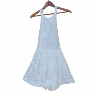 Angel Biba Lace Overlay Halter Romper